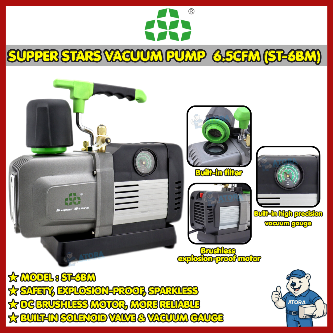 Super Stars Intelligent Vacuum Pump 6.5CFM (ST-6BM)