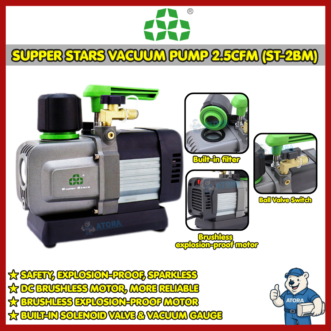 Super Stars Intelligent Vacuum Pump 2.5CFM (ST-2BM)
