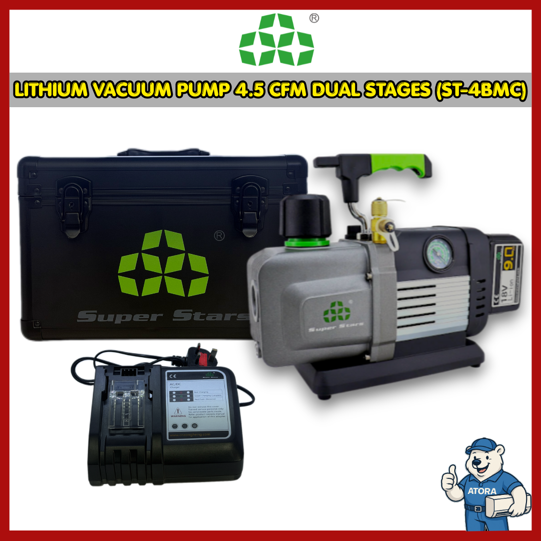 Super Stars Lithium Vacuum Pump 4.5 CFM Dual Stages (ST-4BMC)