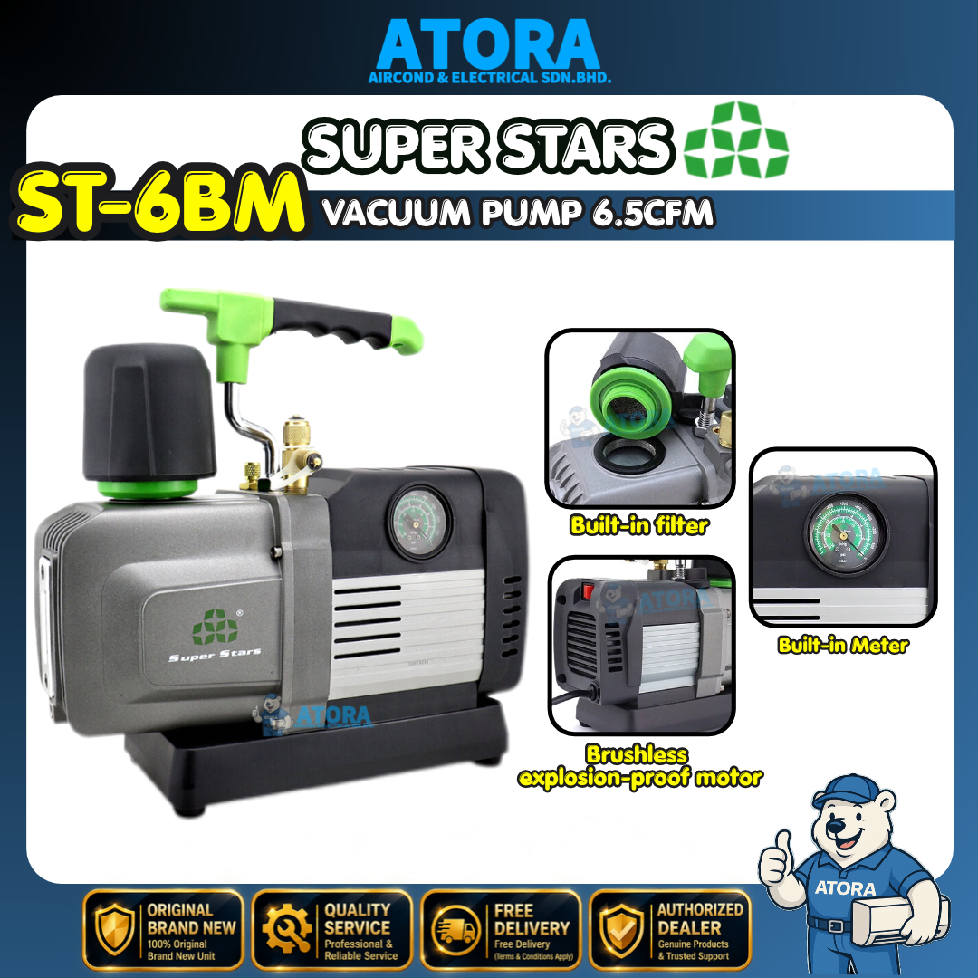 Super Stars Intelligent Vacuum Pump 6.5CFM (ST-6BM)